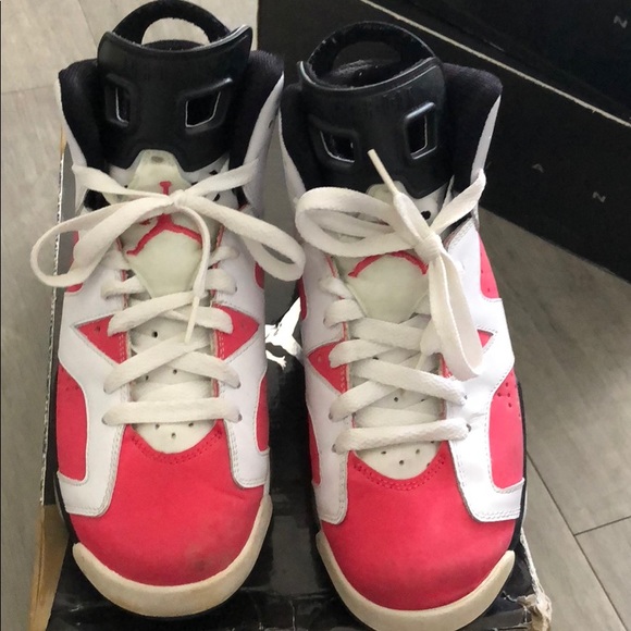 jordan retro 6 pink white and black